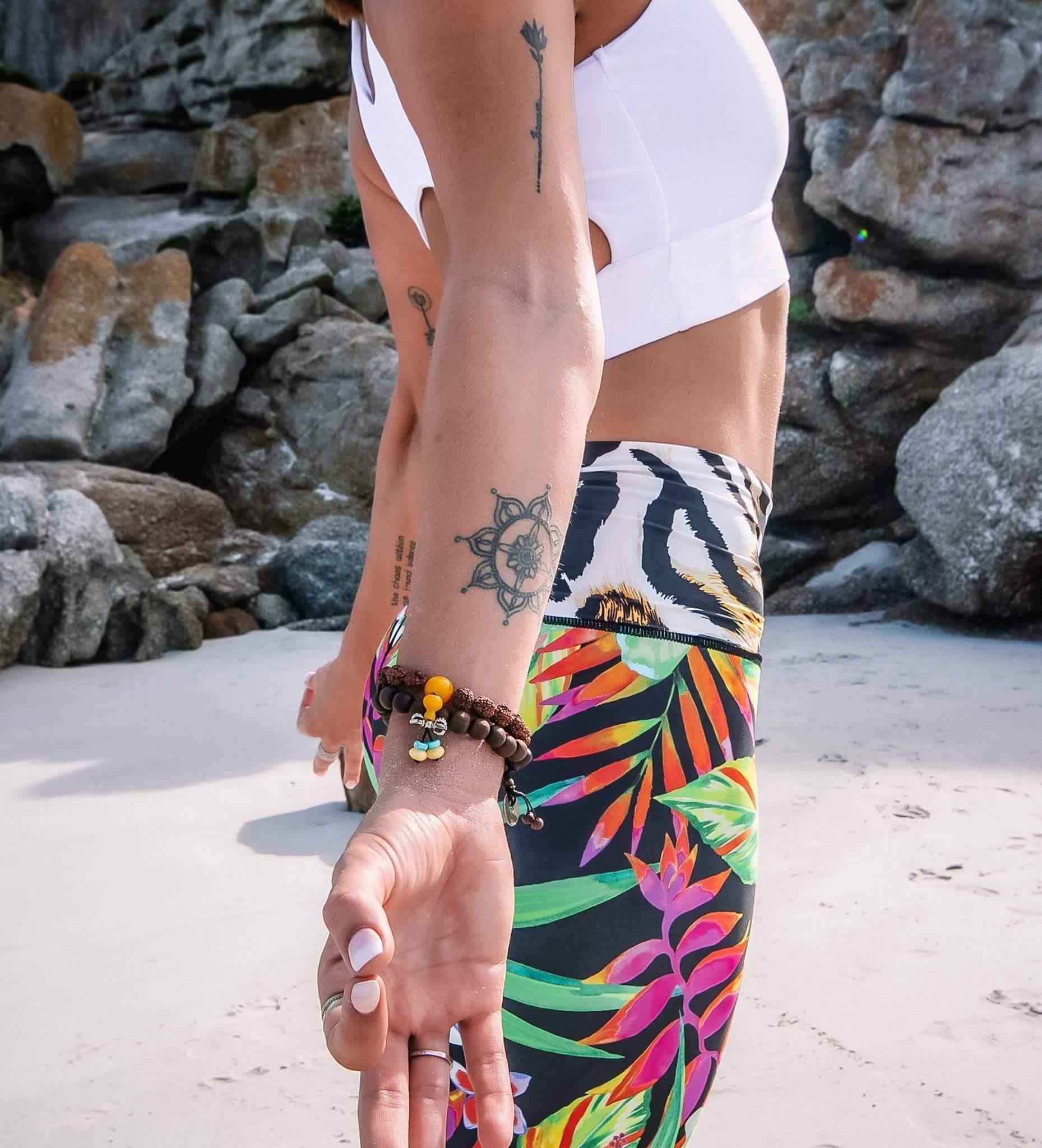Sunset yoga vibes in our eco-chic unitards by Wild About Co! Made